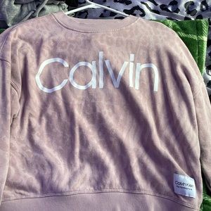 pink calvin klein long sleeve, size medium